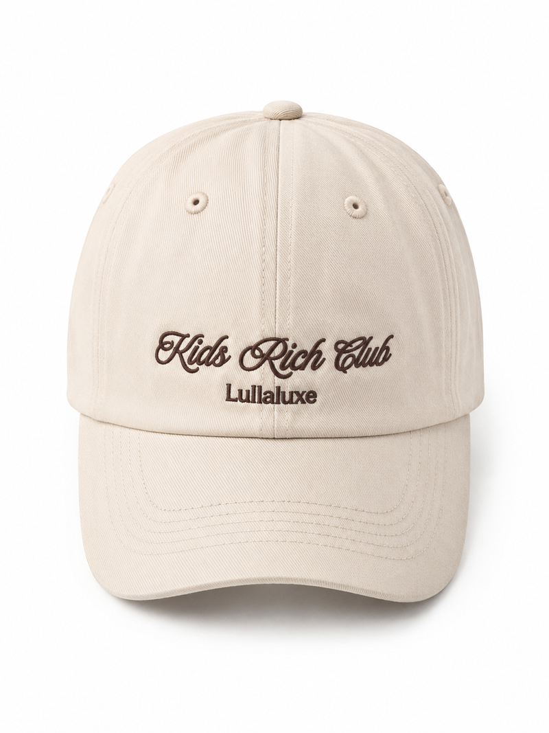 Kids Rich Club Signature Cap – Oat