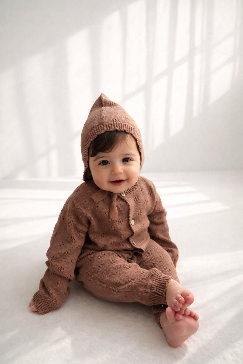 Cocoa Heirloom Knit Set