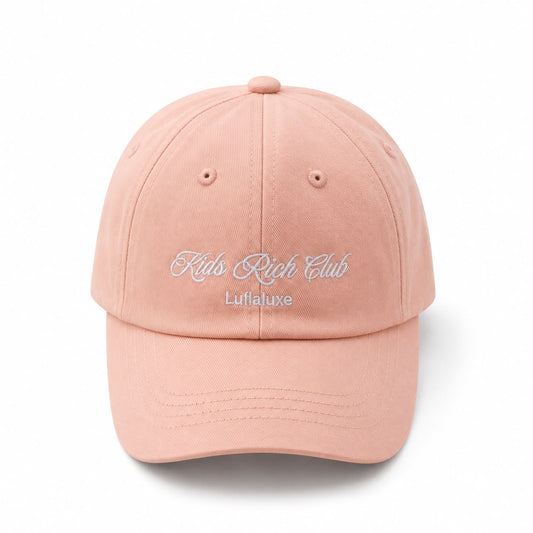 Kids Rich Club Signature Cap – Sugar pink