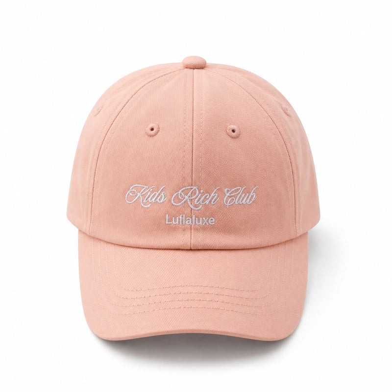 Kids Rich Club Signature Cap – Sugar pink
